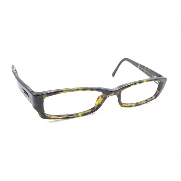 Prada VPR 19L 2AU-1O1 Tortoise Brown Rectangle Eyeglasses Frames 52-16 135 Italy - Picture 1 of 12